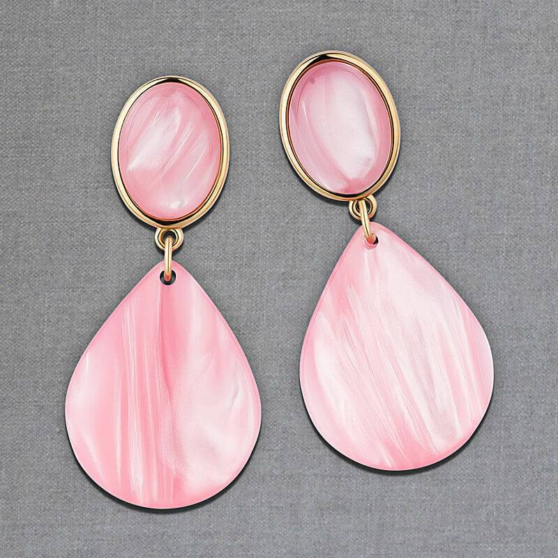 SchwesterSchwester Tropfen-Ohrringe in Rosa von AmuseToi