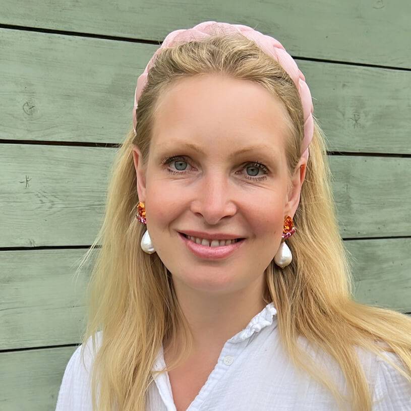 SchwesterSchwester Funkelnde Ohrstecker in Pink und Orange mit federleichten Baumwolltropfen Saisonschlussverkauf