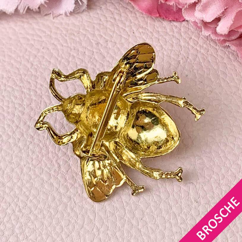 SchwesterSchwester Vergoldete Hummel-Brosche von AmuseToi Black Friday Preise