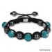 Silberdream Glitzerkugel türkis für Sterlinx London Shamballa Armband SHB00T Im Verkauf