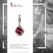 Silberdream SilberDream Charm Zirkonia Kugel rot Armband Anhänger FC200R Fabrikpreis