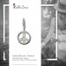 Silberdream SilberDream 925 Silber Charm Peace Armband Anhänger FC249W Saisonschlussverkauf