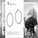Silberdream SilberDream Creole Diamant-Cut 6cm 925 Sterling Silber Damen Ohrring SDO67386 Im Verkauf