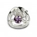Silberdream SilberDream Ohrringe Design Zirkonia lila 925 Silber SDO528V zollfrei