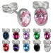 Silberdream SilberDream Ohrringe Zirkonia oval fuchsia 925er Ohrstecker SDO552D 2025