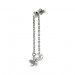 Silberdream SilberDream Ohrstecker Ohrhänger Blümchen glänzend 925 Silber SDO6714J Auslauf