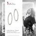 Silberdream SilberDream Creole Diamantschliff 4cm 925 Sterling Silber Damen Ohrring SDO67364 Schlussverkauf