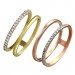 Silberdream GoldDream Gold Doppel Ring Zirkonia weiß Gr.58 333er Gelbgold GDR505Y58 Zeitlich begrenztes Angebot