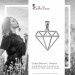 Silberdream SilberDream Kettenanhänger Diamant Form Anhänger für Damen 925er Silber SDH8200J Kostenlose Rückgabe