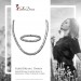 Silberdream SilberDream Schmuck Set Zopf Collier & Armband Damen 925 Silber SDS463J Fabrikverkauf