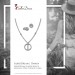 Silberdream SilberDream Schmuck Set Kette und Ohrringe Rund Zirkonia 925er Silber GSS411W Neueste Mode