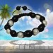 Silberdream SilberDream Shamballa Armband Stein schwarz / silber SDA913 Letzte 3 Tage