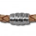 Silberdream SilberDream Leder Armband 5mm natur 22cm Edelstahl Verschluss LAB0722 Letzter Tag