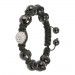 Silberdream SilberDream Shamballa Armband schwarz 925 Sterling Silber Kugel SDA032 Zeitbegrenzte Promotion