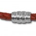 Silberdream SilberDream Leder Armband 5mm rostrot 22cm Edelstahl Verschluss LAB0522 Clearance-Verkauf