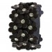 Silberdream SilberDream Lederarmband braun Glitzer Blumen Damen Armband LA5668B 2025