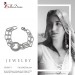 Silberdream SilberDream Armband Ringe 925 Sterling Silber Damen 18,5cm SDA419 Tiefpreis