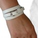 Silberdream SilberDream Lederarmband weiß unisex Leder Armband LAC560W Bis zu 55% Rabatt