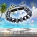 Silberdream SilberDream Shamballa Armband Glas schwarz 18 geschliffene Kugeln SDA912 Rabatte dieses Monats