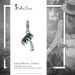 Silberdream SilberDream Glitzer Charm 3D Palme grün Zirkonia Kristalle GSC548G Fabrikverkauf