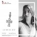 Silberdream SilberDream 925 Charm Kreuz weiß Armband Anhänger FC205W Cyber Monday