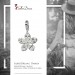 Silberdream SilberDream 925 Charm Blume weiß Armband Ketten Anhänger FC4117 Valentinstagsangebot