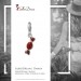 Silberdream SilberDream Glitzer Charm Bonbon rot Zirkonia Kristalle Anhänger GSC576R Zeitlich begrenztes Angebot