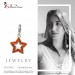 Silberdream SilberDream Glitzer Charm Stern offen orange Zirkonia Kristalle GSC556O Letzte 2 Tage