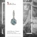 Silberdream SilberDream Charm Zirkonia Kugel aqua Armband Anhänger FC200B Fabrikladen