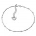 Silberdream SilberDream Fußkette Herz offen 26cm 925 Sterling Silber SDF2096 Blitzangebot
