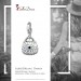 Silberdream SilberDream Glitzer Charm Tasche klein weiß Zirkonia Kristalle GSC558W Riesige Rabatte