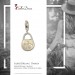 Silberdream SilberDream 925 Charm Tasche weiß Armband Anhänger FC3030W Fabrikladen