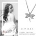 Silberdream SilberDream Halskette mit Anhänger Libelle Zirkonia 44,5cm 925er Silber SDK4984W Fabrik Onlineshop