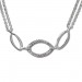 Silberdream SilberDream Kette Oval Zirkonia weiß 925er Silber 45cm Halskette SDK425W Fabrikladen