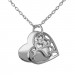 Silberdream SilberDream Kette Doppel Herz 925 Sterling Silber 45cm SDK8007J Rabatte dieses Monats
