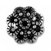 Silberdream SilberDream Ohrstecker Blume Zirkonia schwarz 925er Silber Damen SDO8519S Sonderangebote