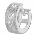 Silberdream SilberDream Creole Senses Zirkonia weiß 925 Sterling Silber Damen SDO4266W Vierteljährliche Förderung