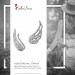 Silberdream SilberDream Ear Cuff Flügel Zirkonia Ohrringe Ohrklemme 925 Silber GSO410W zollfrei
