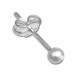 Silberdream SilberDream Ohrringe Kugel 3mm matt 925er Silber Ohrstecker SDO5543 Auslauf