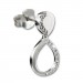 Silberdream SilberDream Glitzer Ohrstecker Tropfen Zirkonia 925 Silber Ohrring GSO505W Schlussverkauf