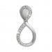 Silberdream SilberDream Glitzer Ohrstecker Tropfen Zirkonia 925 Silber Ohrring GSO505W Schlussverkauf