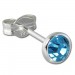 Silberdream SilberDream Ohrring Zirkonia hellblau 4mm 925 Silber Ohrstecker SDO5534H Limitierter Zeitrabatt