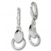 Silberdream SilberDream Ohrring Blättchen 925er Silber Ohrhänger SDO549
