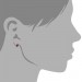 Silberdream SilberDream Ohrstecker Halbkugel pink 925er Glitzer Kristalle GSO217P Black Friday