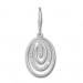 Silberdream SilberDream Ohrhänger Oval Zirkonia weiß 925 Silber Ohrring SDO364S Valentinstagsangebot