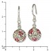 Silberdream SilberDream Glitzer Ohrringe 925 Zirkonias Blume pink GSO301 Lagerräumung
