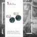 Silberdream SilberDream Ohrstecker Halbkugel blau 925er Glitzer Kristalle GSO217B Neuheiten