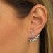 Silberdream SilberDream Ohrstecker Dangle Ear Cuff Zirkonia weiß 925 Silber Ohrringe GSO438W Kauf eins, bekomm eins gratis