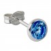Silberdream SilberDream Ohrring Zirkonia blau 5mm 925 Silber Ohrstecker SDO5535B Neueste Stile