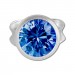 Silberdream SilberDream Ohrring Zirkonia blau 5mm 925 Silber Ohrstecker SDO5535B Neueste Stile